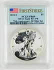 2012-S $1 American Silver Eagle 1 Oz PCGS PR69 FS Rev Prf 75th Anniv SF  C4260