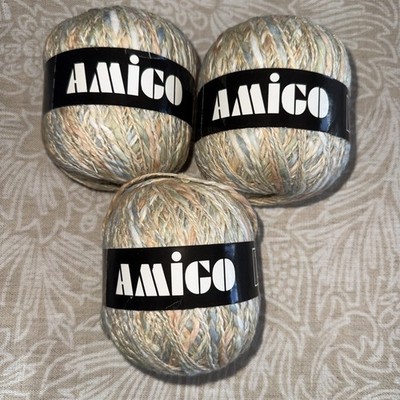 Tahki Amos Crochet Thread Yarn 53% Linen 47% Cotton Lot of  3 New Made in France