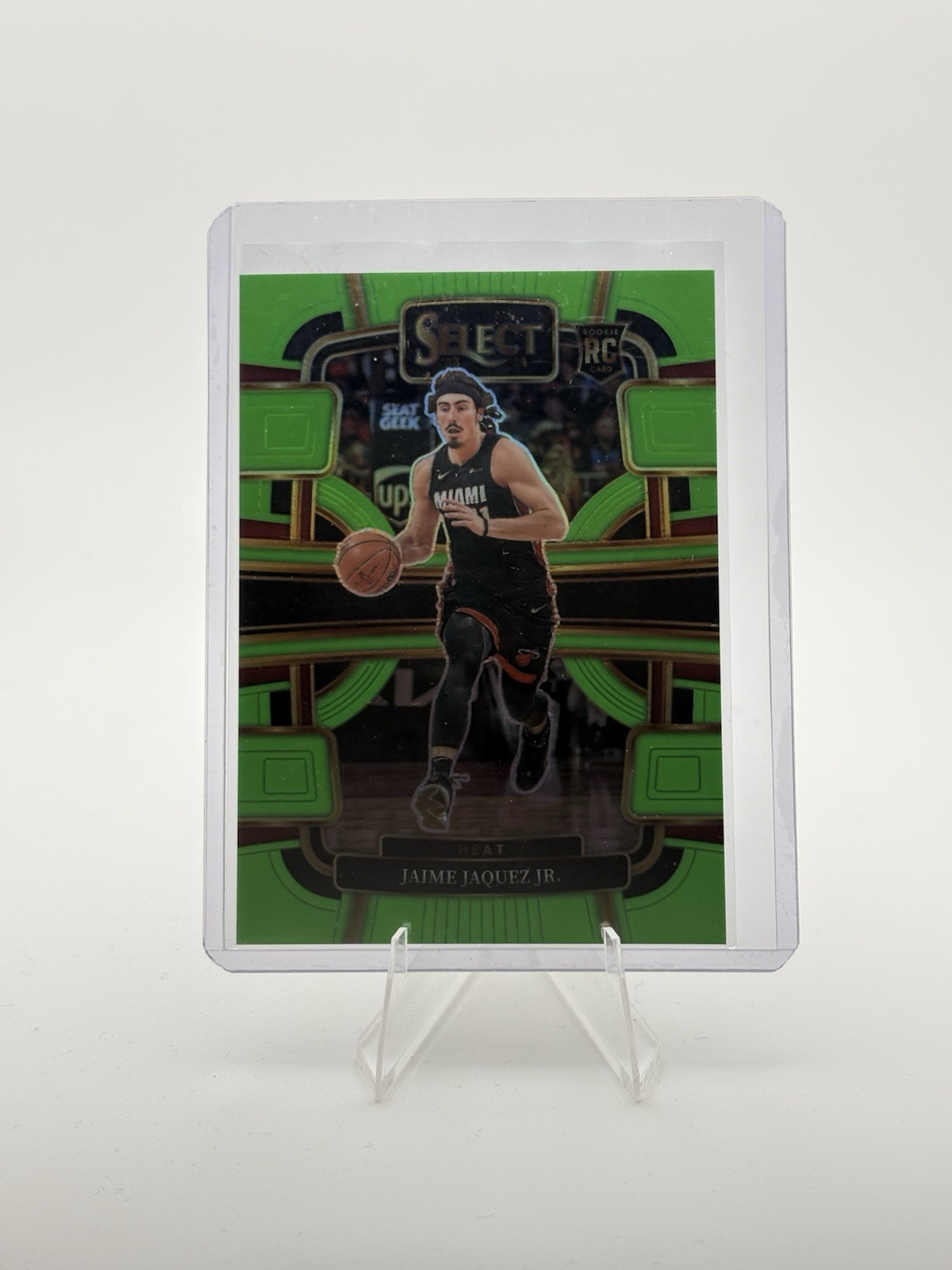 2023-24 Panini Select SSP Neon Green Prizm /75 Jaime Jaquez Jr RC Rookie #100