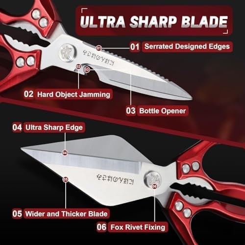 Heavy Duty Kitchen Scissors Set Poultry Shears