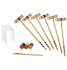 MC Sports 6 player Complete Croquet Set New