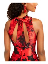 CITY STUDIO Womens Sleeveless V Neck Short Party Fit + Flare Dress