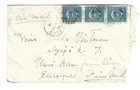 1948 Canada - Canal Flats, B.C. CDS Cancel Cover to Finland - 5c War Issue x3