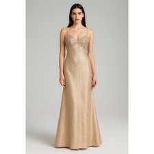 Loralie Vintage Champagne Gold Formal Dress