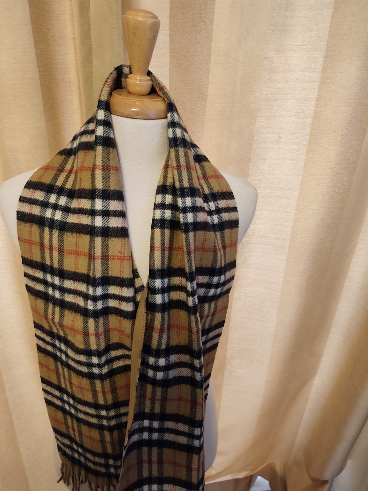 Burberry Y2K Vintage Reversible Scarf Grade C image 9