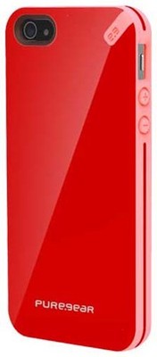 PUREGEAR Rote Pink Slim-Shell Hartschale Für iPhone 5 5s - Erdbeer-Rhabarber