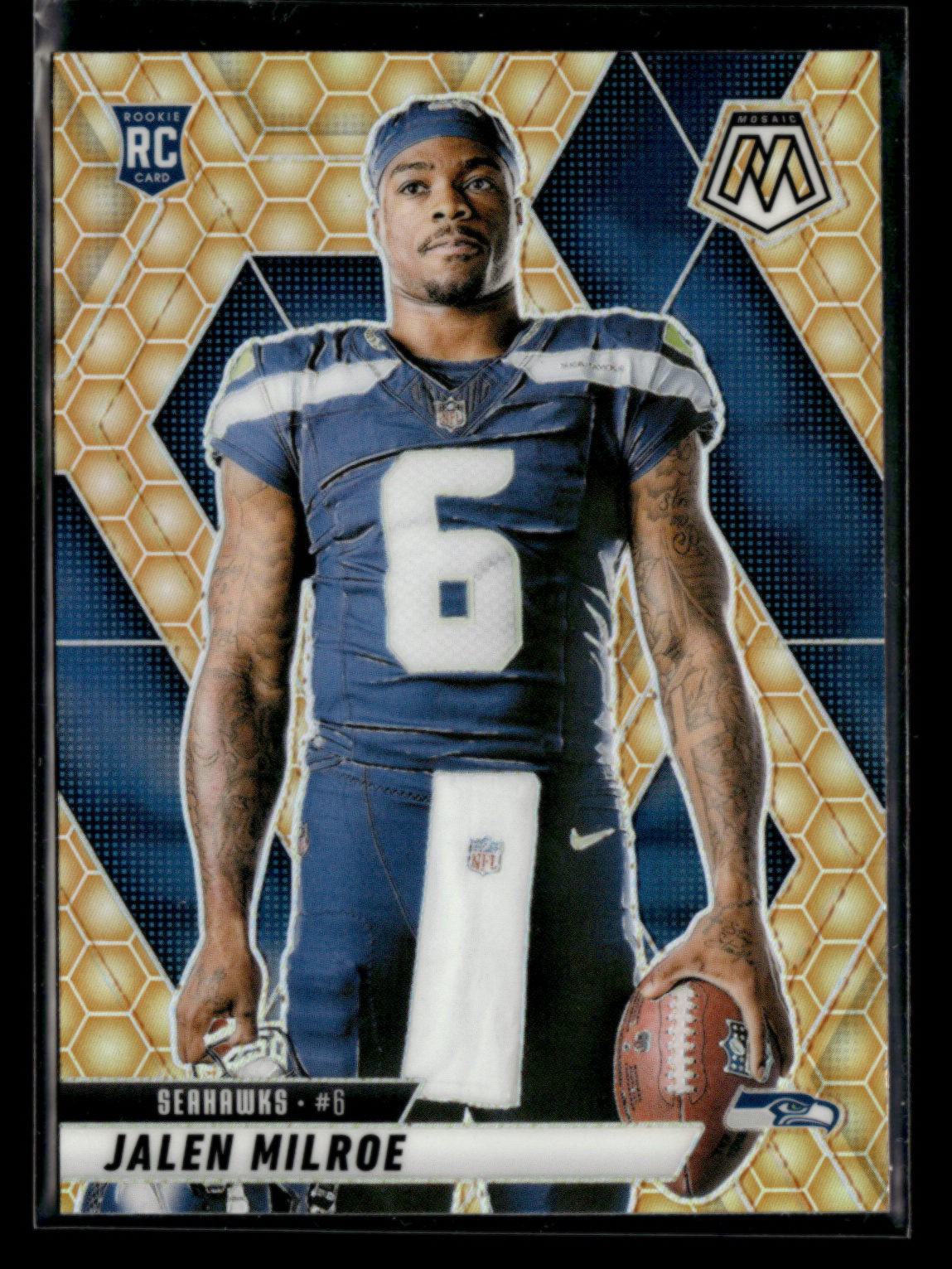 Jalen Milroe RC 2025 Panini Mosaic Football Honeycomb #283 SSP Seahawks [tig41