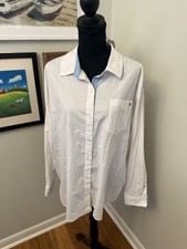 Crown  Ivy Button-Up Long Sleeve Shirt Men's White Modern Classic - XL NWT