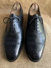 John Lobb SEYMOUR Black Leather Cap Toe Oxford Shoes Size UK 7.5 E || US 8.5