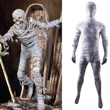 Adult Men The Mummy Jumpsuit Monster Bodysuit Stage Cosplay Suit Costume