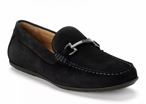 Driving Moccasins Black Nubuck Leather 