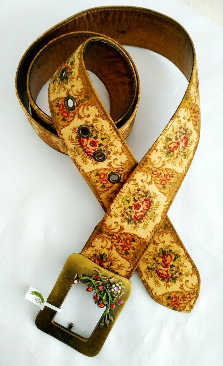 Beautiful Floral Colored Belt By Michal Negrin With Touches  display picture 1
