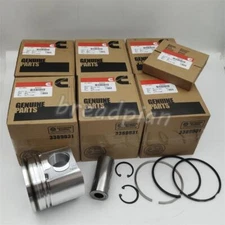 6PCS Piston & Piston Rings Kit STD for Dodge Ram 6.7 Cummins Diesel 2007-2019