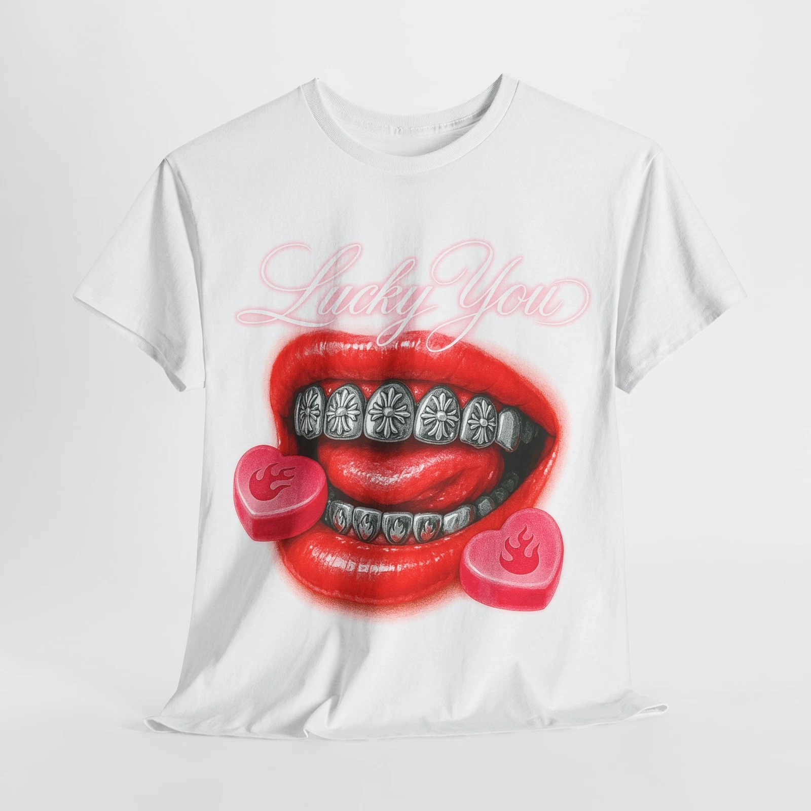 Chrome Hearts Grillz Vintage Boxy Tee Shirt oversized t-shirt streetwear y2k