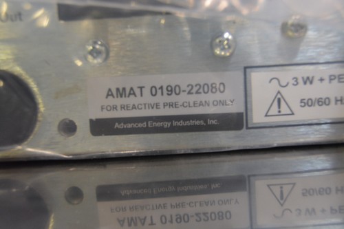 0190-22080 / RF GEN, 2MHZ, 3KW, 208V 3155083-130 HFV8000, AE / APPLIED MATERIALS - Picture 9 of 12