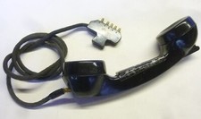 Funk Telefonhörer Funkhörer Feldtelefon ( Akkerschnacker )  mit Sprechtaste (2)