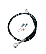 Streamline +4" Extended Steel Braided Rear Brake Line Black TRX250R TRX 250R