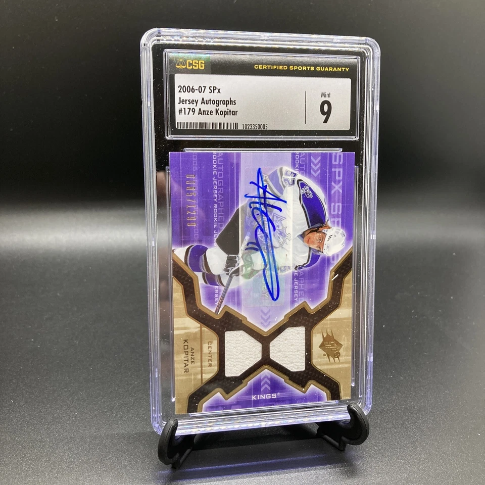2006-07 SPX ANZE KOPITAR ROOKIE AUTOGRAPH JERSEY 0669/1299 179 CSG 9 KINGS - Image 4 of 4