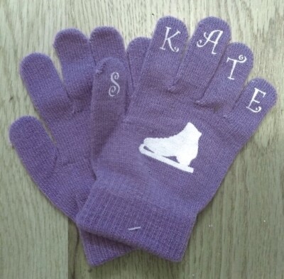 NEW GLOVES Winter Warm Cycling Skating Knitt Mittens Juniors - Adult Lt. BLUE