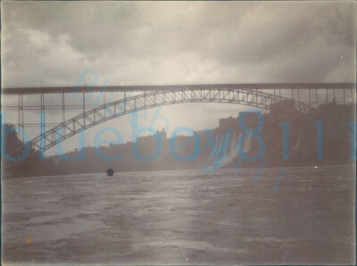 1903 Original Photo Honeymoon Bridge Niagara Falls US 4.2x3.2''