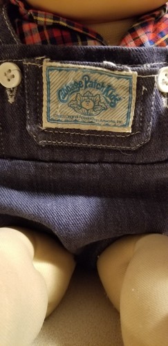 Xavier Roberts Cabbage Patch Niños Rubio Azul 1985 Suave Escultura 16" Niño Muñeca - Imagen 3 de 12