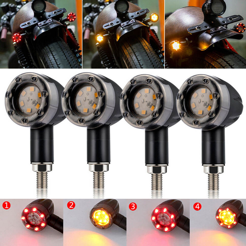 4PCS Motorcycle Signal Turn Lights For Suzuki Intruder VL800 VL1500 VS1400 VS800