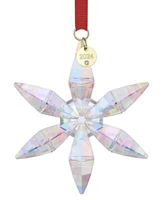Swarovski Exclusively Macy's 2024 Crystal Snowflake Christmas Ornament 5702378