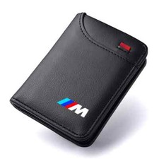 Mens Leather Wallet Card Ticket Storage Car Fan BMW M Power Motorsport Best Gift