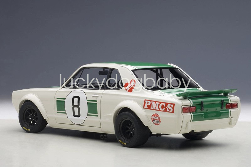 AUTOart 1/18 Nissan skyline GT-R RACING 1971 Metal Diecast Car 