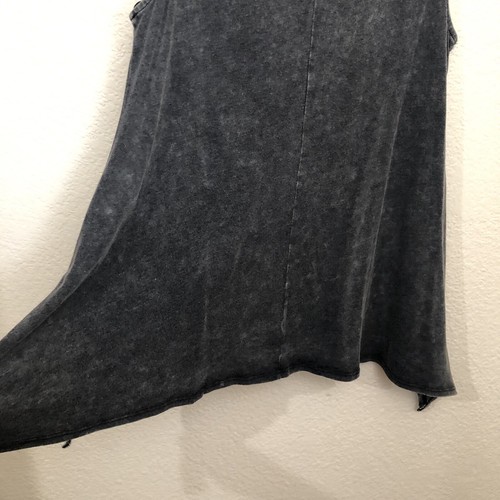 ROCK & REPUBLIC Women Small Sleeveless Asymmetrical Top Tank Grommet Tie NWT $44 - Picture 13 of 16