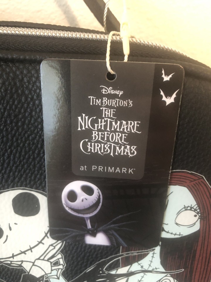 Disney Nightmare Before Christmas Jack Sally Makeup Bag Womens