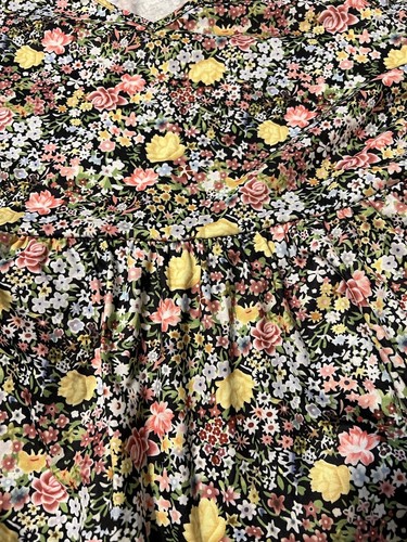 Iffei Woman Womens Sz XL Floral Shirt Dress V Neck - Picture 4 of 10