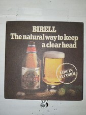 VINTAGE BIERDECKEL BIRELL LOW ALCHOHOL BEER UNBENUTZT TADELLOSER ZUSTAND