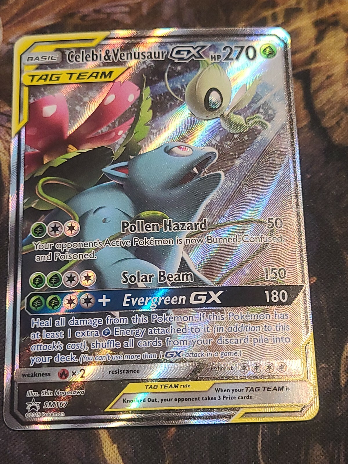 Pokemon Celebi & Venusaur GX SM167 Black Star Promo NM Ultra Rare Pokémon  Card | eBay