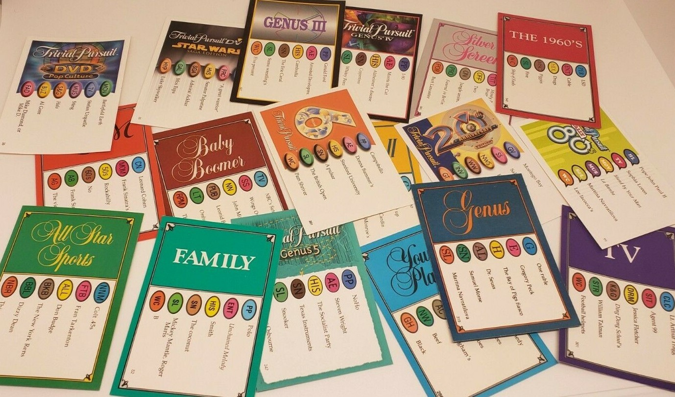 Trivial Pursuit 100 Card Packs, You Pick~20+ editions available, Buy More & Save, trivial pursuit - Vimarsana News