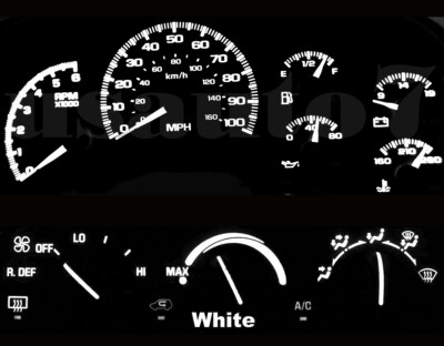 14X LED Light Bulbs Kit For 92-99 Chevrolet Trucks Gauge Cluster & AC Controls