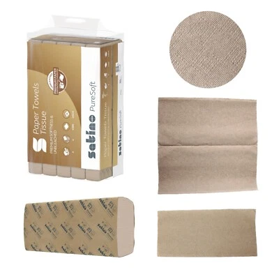 Falthandtücher Satino PureSoft beige 2-lagig RC 24x23cm V-Falz ZZ-Falz 277540