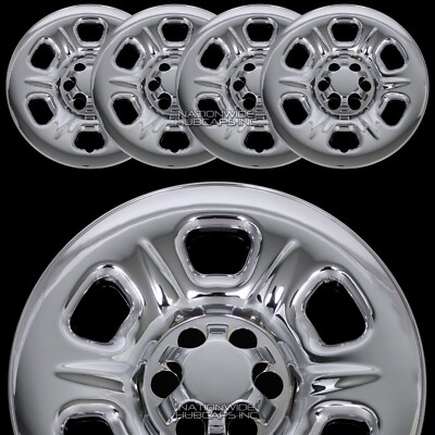 4 fits Nissan Frontier Xterra 05-2024 CHROME 16'' Wheel Skins Hub Caps Rim Covers