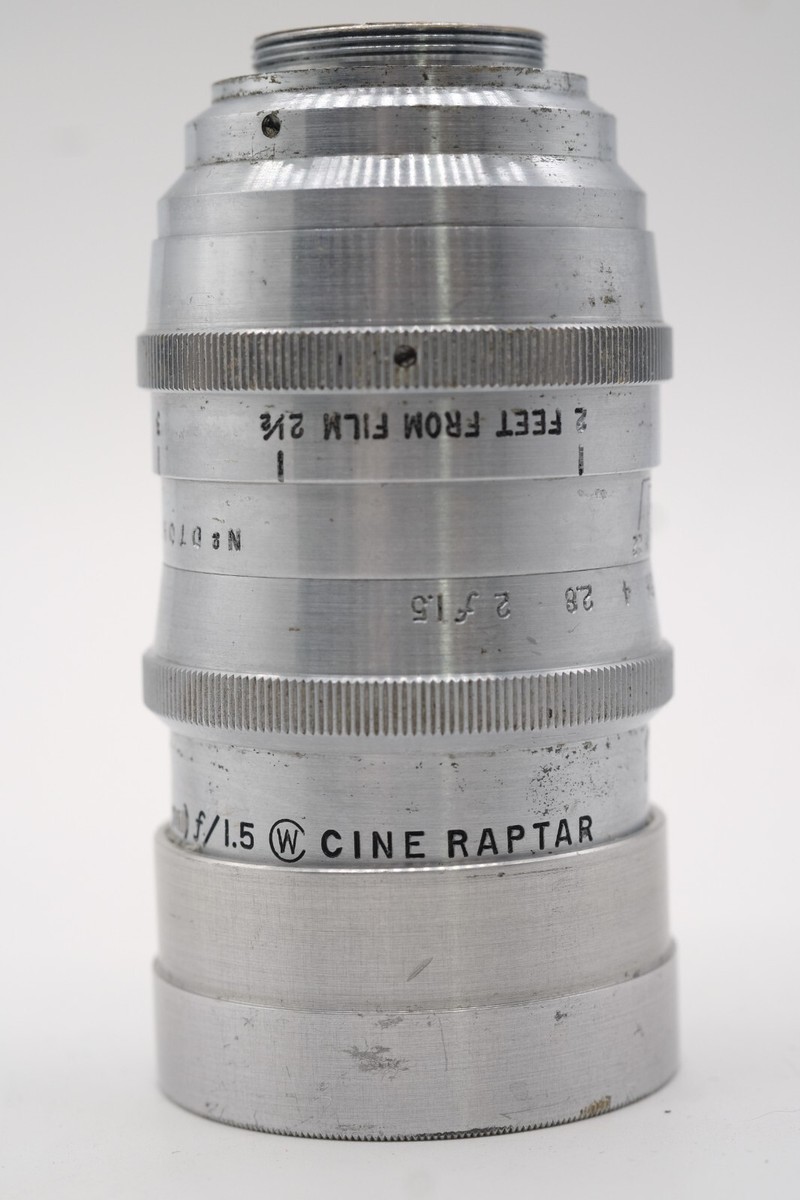 WOLLENSAK 2 inch - 50mm- f/1.5 Cine Raptar C-Mount Camera Lens | eBay