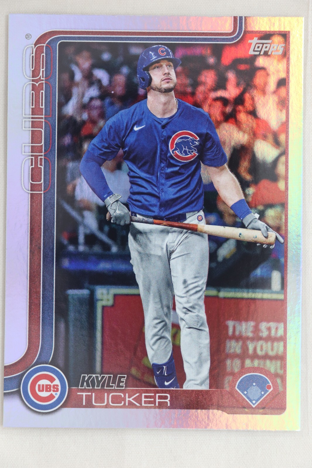 Kyle Tucker 2025 Topps Series 2 Rainbow Foil #451 Cubs Baseball Card