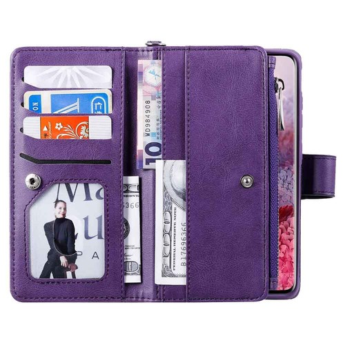 For Samsung S23 S22 S21 S20 S10 S9 Magnetic Detachable Wallet Leather Case Cover - Picture 39 of 49