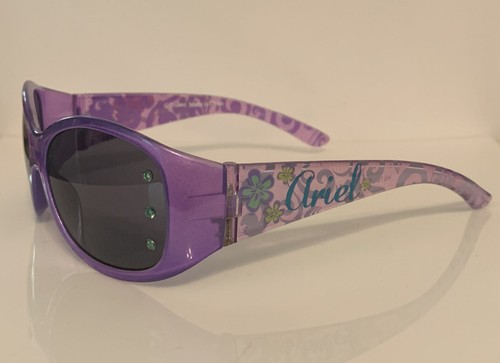 Disney The Little Mermaid Ariel Kids Children’s Purple Sunglasses w/ Rhinestones - Picture 3 of 9