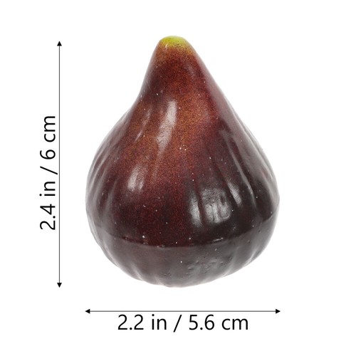 5 Pcs Fig Model Child Lifelike Fruit and Vegetable Faux Pomegranate Decor - Picture 3 of 12
