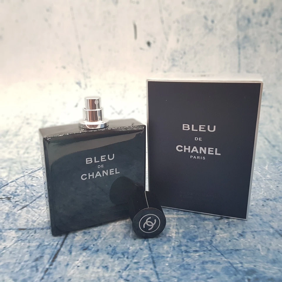 BLEU De CHANEL Azul Para Homens 3,4 oz/100 ml Eau De Toilette Spray NOVO NA CAIXA LACRADA - Imagem 3 de 3