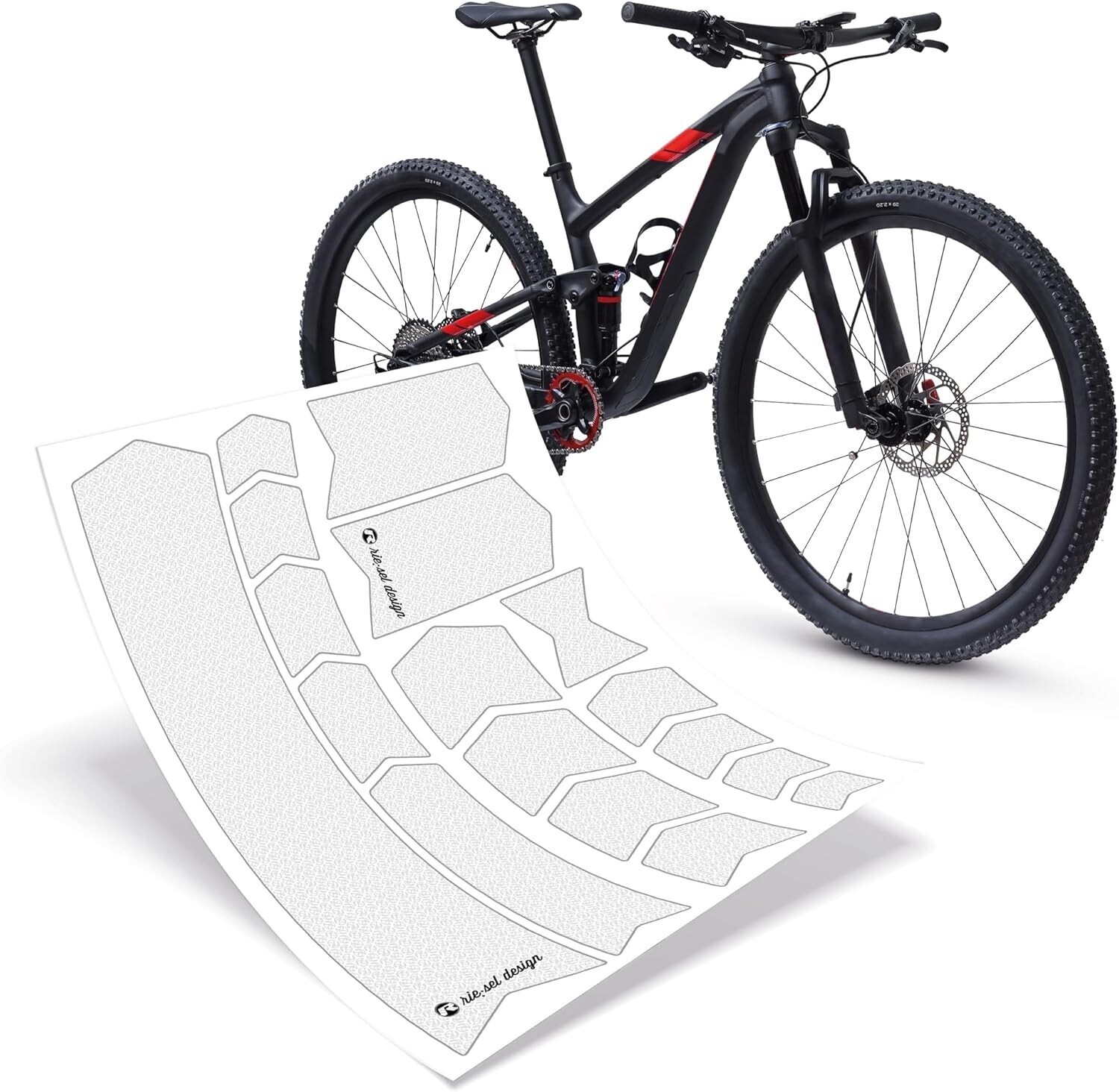 Рамка Riesel Design от Fahrrad Rahmenschutzfolie:стильная защитная рамка от Fahrrad Schutzfolie