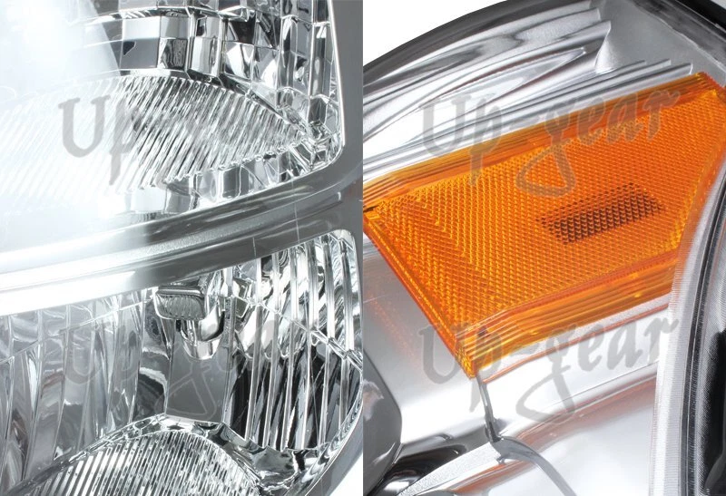 Faros reflectores ámbar cromados para Ford F250 F350 F450 Super Duty 2011-2016 Foto 2 de 3