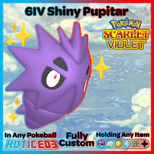 ✨ Shiny Pupitar 6IV ✨ Pokemon Scarlet & Violet 🚀 Fast 🚀