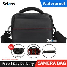 Waterproof Large DSLR Travel Camera Bag Shoulder Case Lens For Canon Sony +Cover