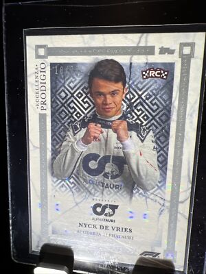 2023 topps eccellenza formula 1 Nyck De Vries RC 18/75 Blue