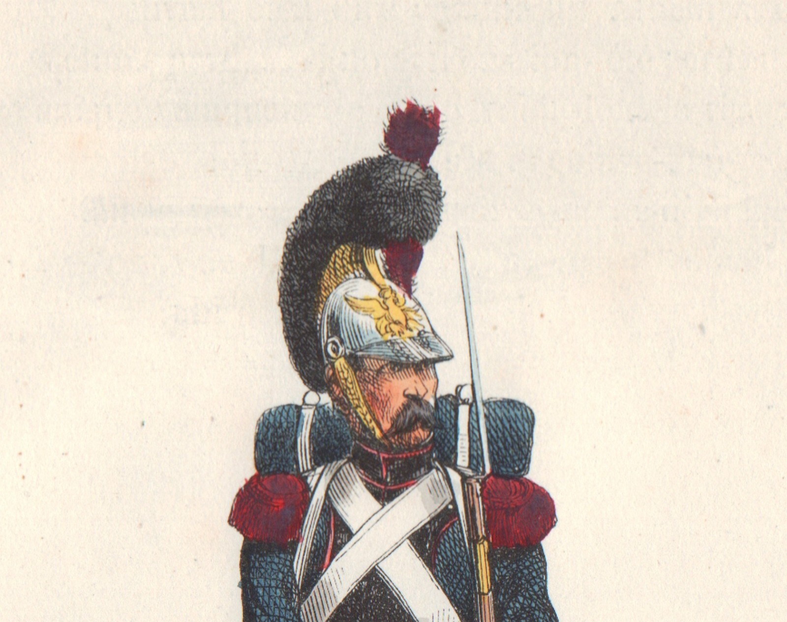 GARDE D'HONNEUR NAPOLÉON Bonaparte Premier Empire Cavalerie Légère 1840